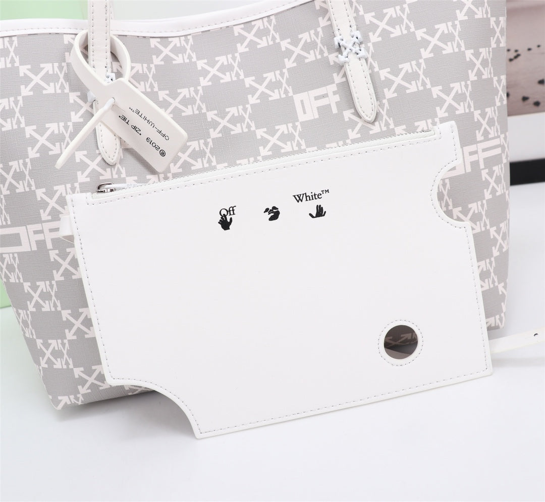 Off White Bag Casual Outdoor Convenient Tote Bag
