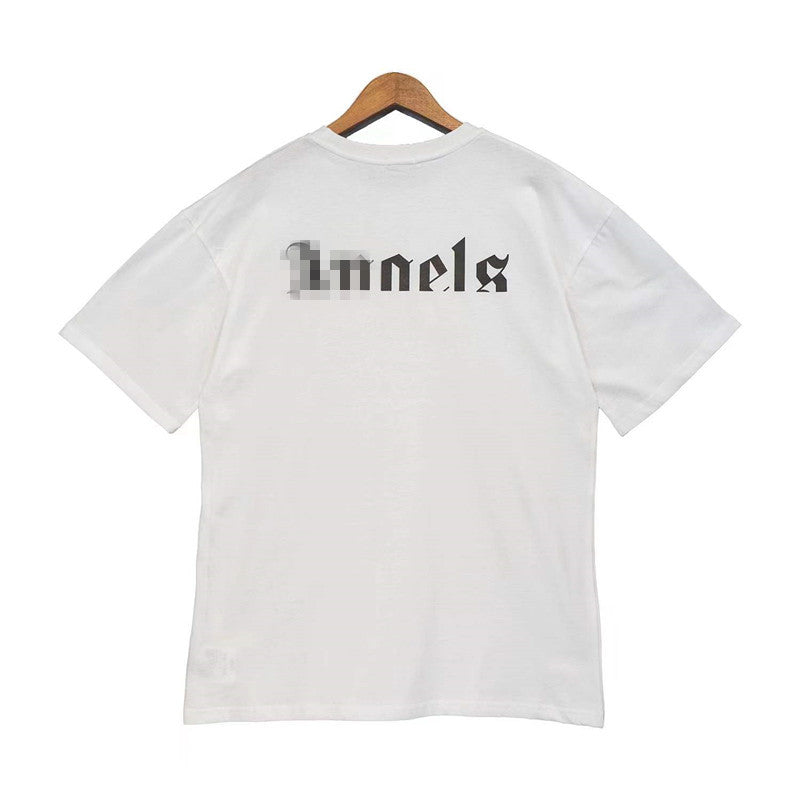 Palm Angels T Shirts Short Sleeve T-shirt for Men and Women High Street Loose Half Sleeve