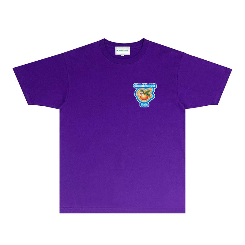 Casablanca T Shirts Fashion Print Street