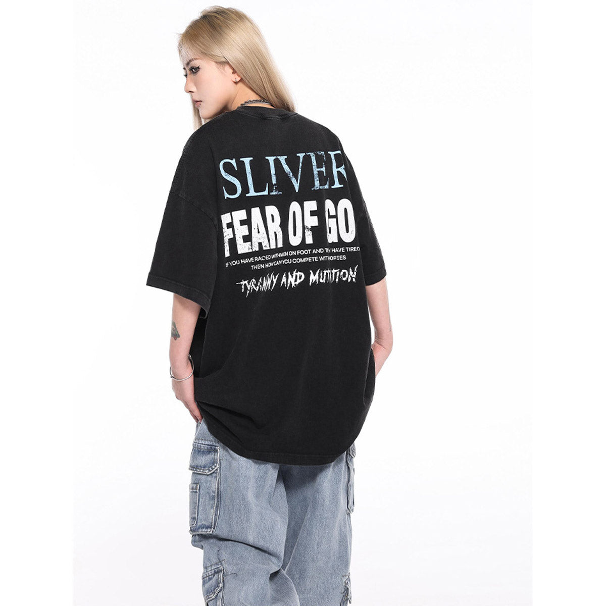 Unisex T-Shirts FOG Cosmic Starry Sky Old Vintage Loose T-Shirt