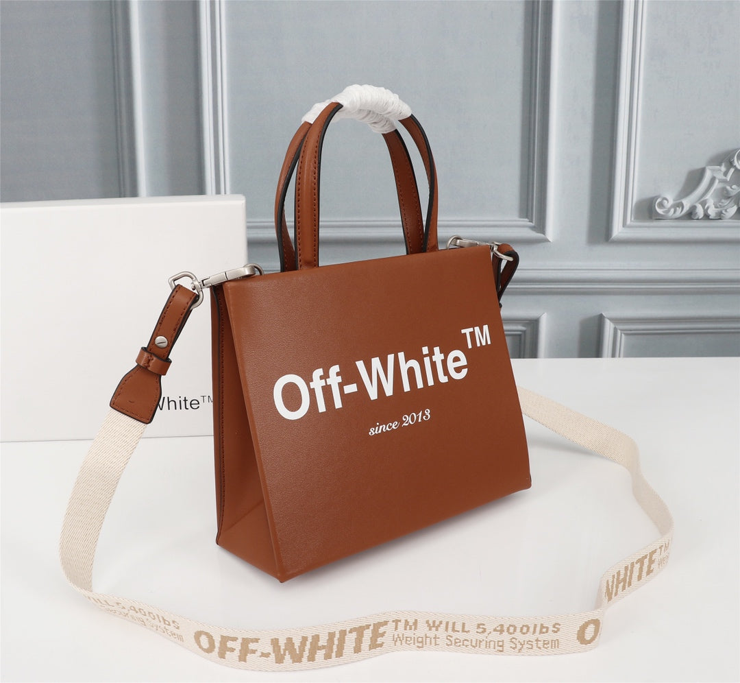 Off White Bag Casual Outdoor Convenient Tote Bag
