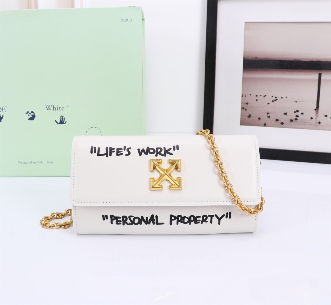 Off White Bag Casual Outdoor Convenient Tote Bag