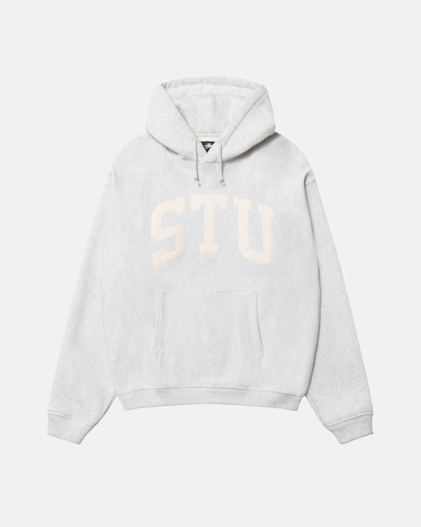 STU APPLIQUE HOODIE WHITE