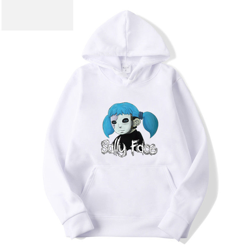 Sally Face Hoodie Protagonist Print Loose Hooded Sweater