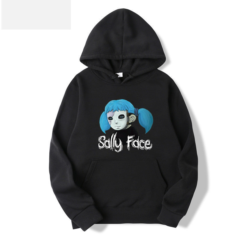 Sally Face Hoodie Protagonist Print Loose Hooded Sweater