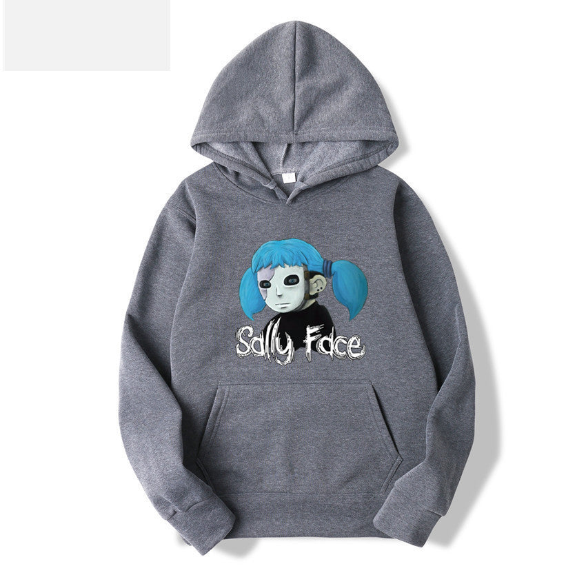 Sally Face Hoodie Protagonist Print Loose Hooded Sweater