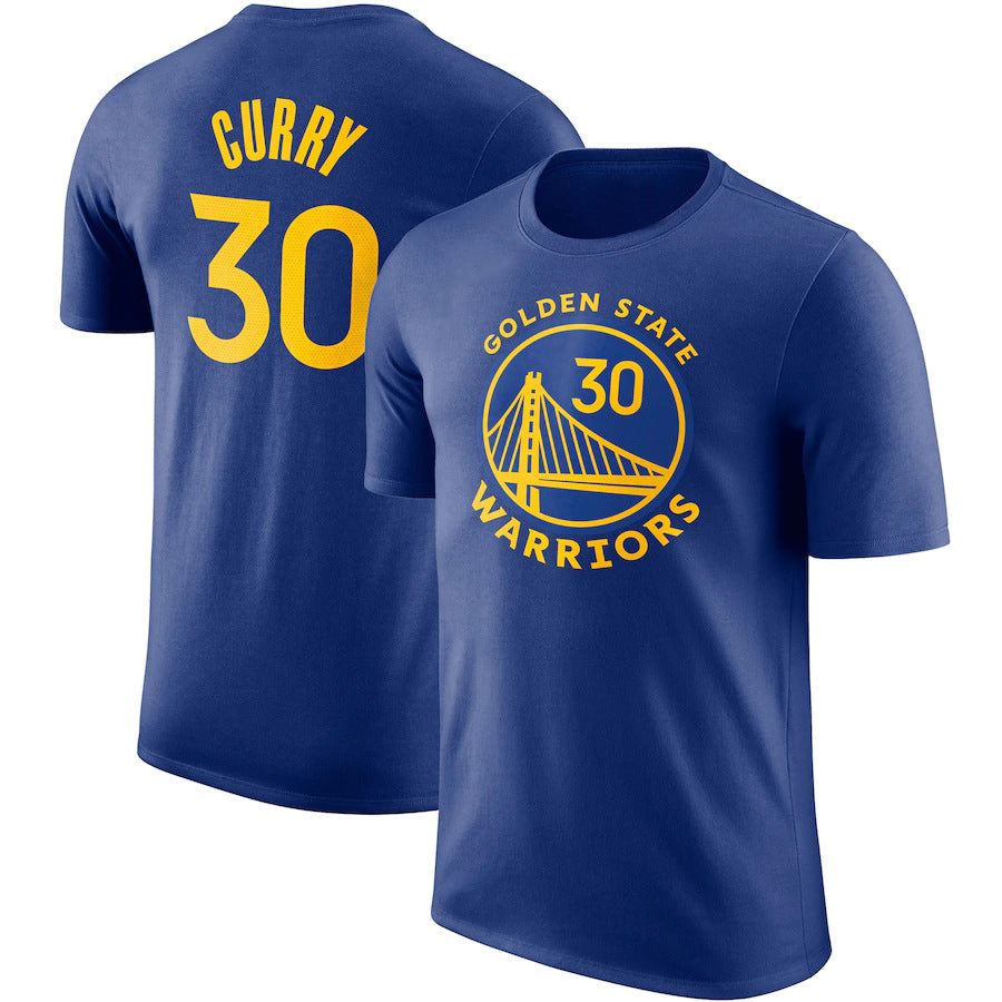 NBA T-Shirts NBAT Shirt Warriors Curry Thomson Green Basketball Jacket Short Sleeve