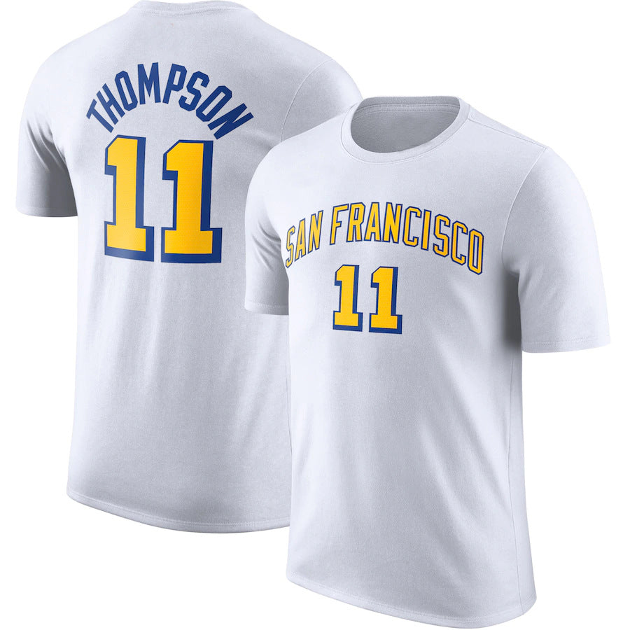 NBA T-Shirts NBAT Shirt Warriors Curry Thomson Green Basketball Jacket Short Sleeve