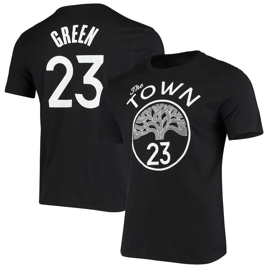 NBA T-Shirts NBAT Shirt Warriors Curry Thomson Green Basketball Jacket Short Sleeve