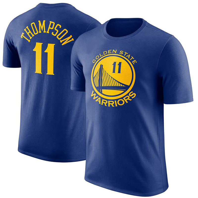 NBA T-Shirts NBAT Shirt Warriors Curry Thomson Green Basketball Jacket Short Sleeve