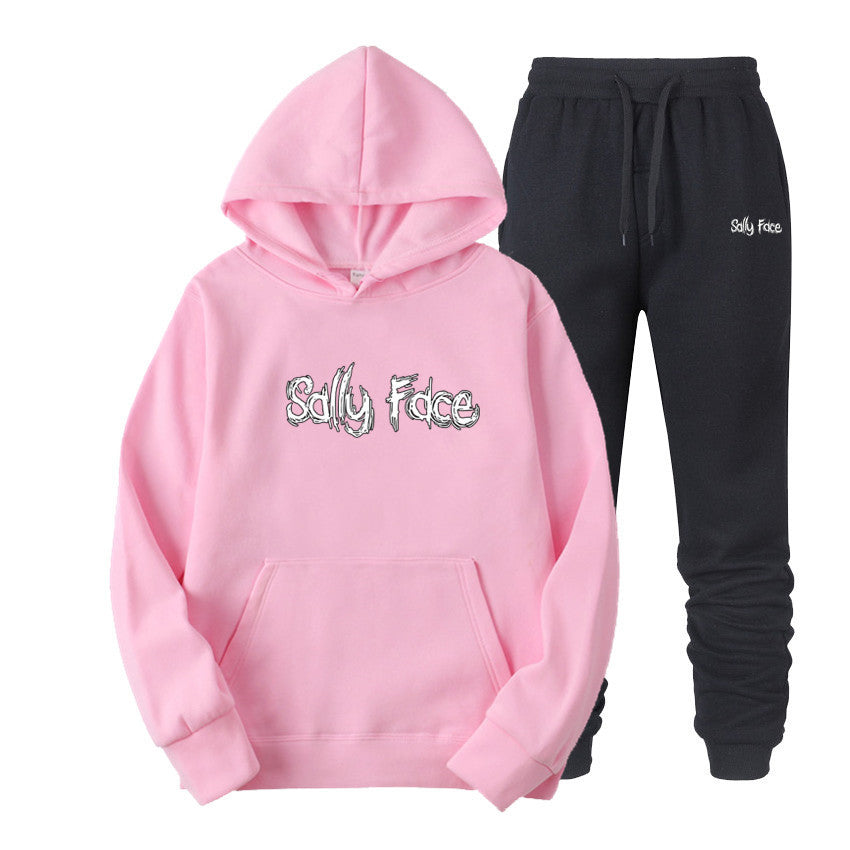 Sally Face Hoodie Classic Logo Couple Hoodie Set