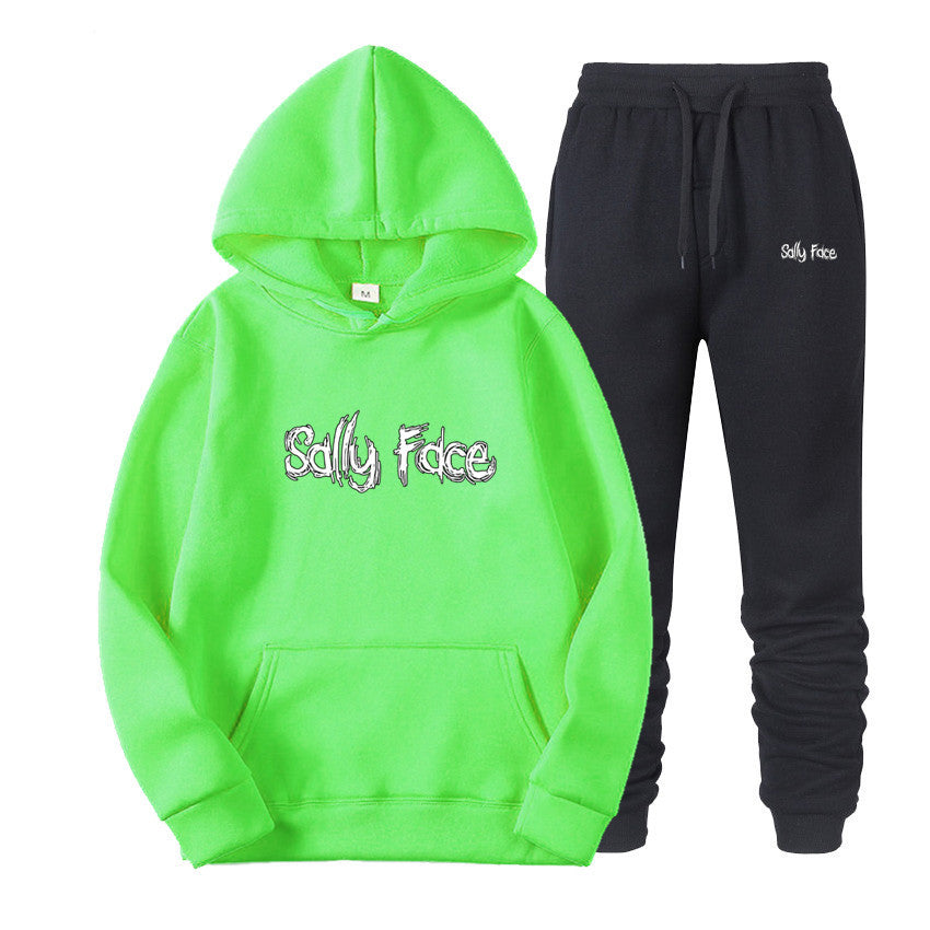 Sally Face Hoodie Classic Logo Couple Hoodie Set
