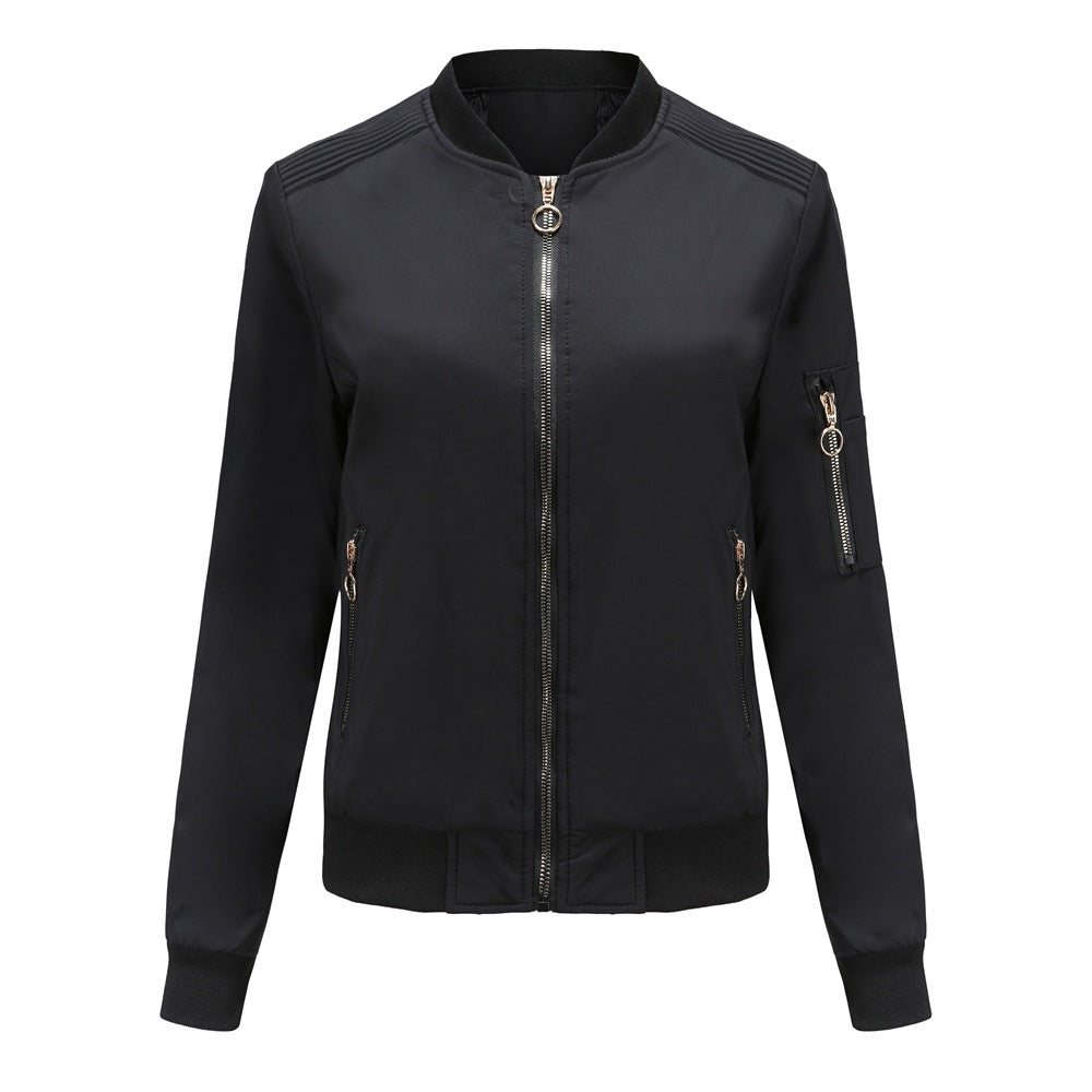 Women Trench Coat Jacket Casual Thin Cotton Fall Winter Coat