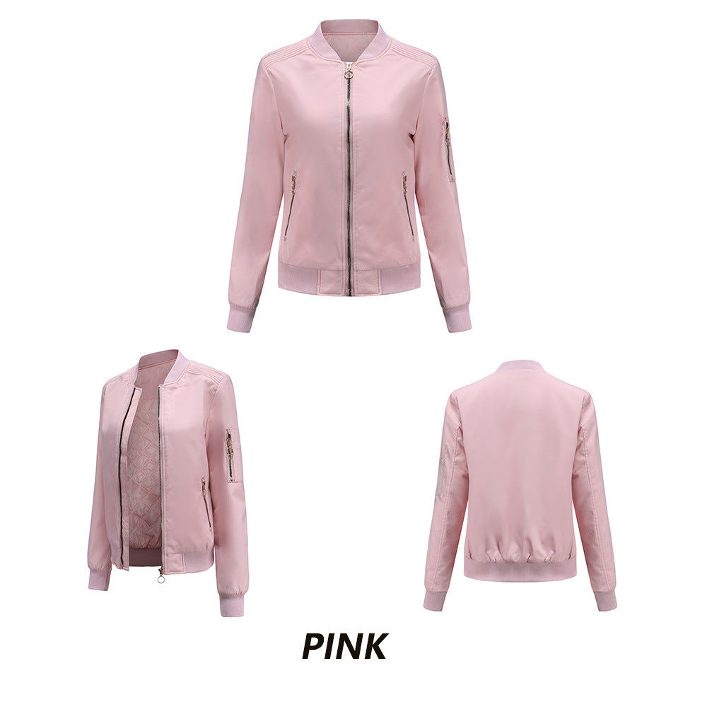 Women Trench Coat Jacket Casual Thin Cotton Fall Winter Coat