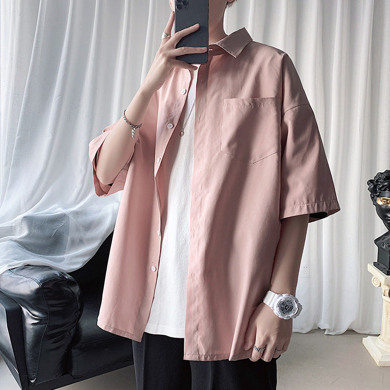 Men Shirts Loose Casual Jacket