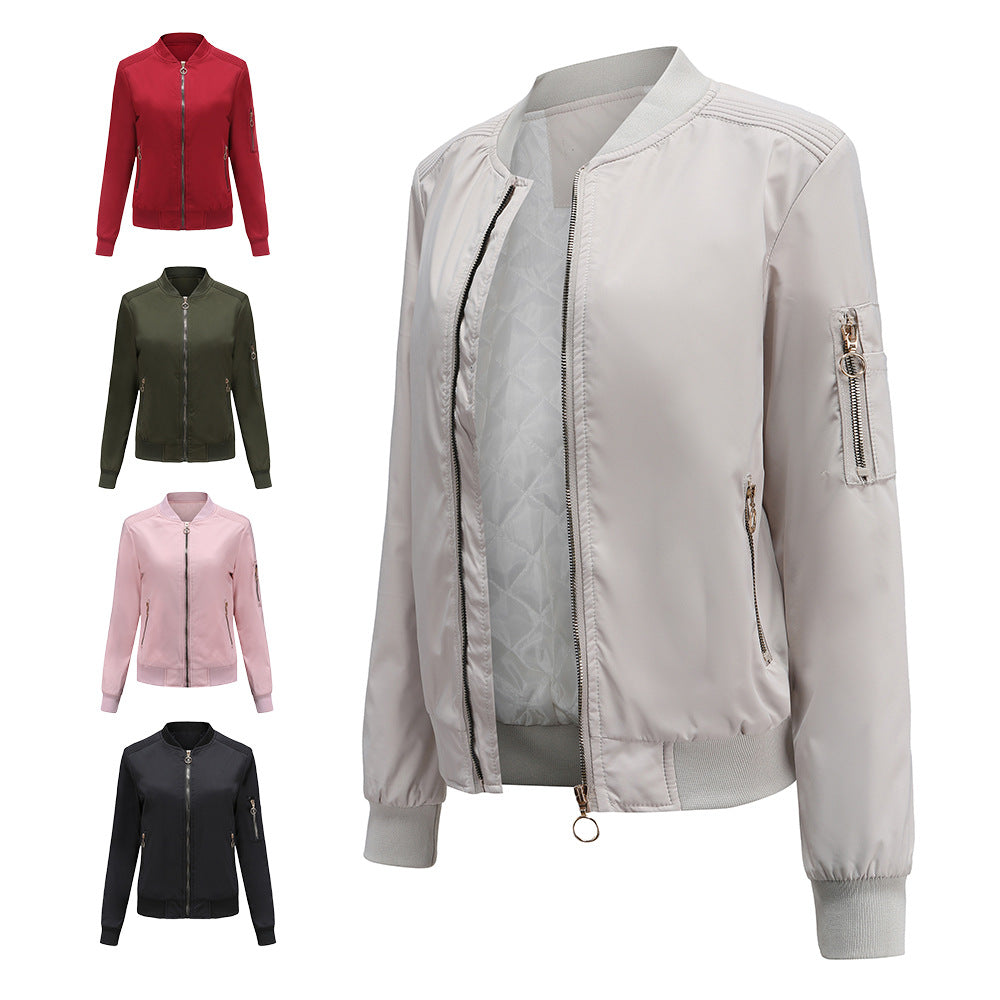 Women Trench Coat Jacket Casual Thin Cotton Fall Winter Coat