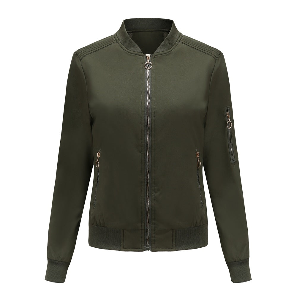 Women Trench Coat Jacket Casual Thin Cotton Fall Winter Coat