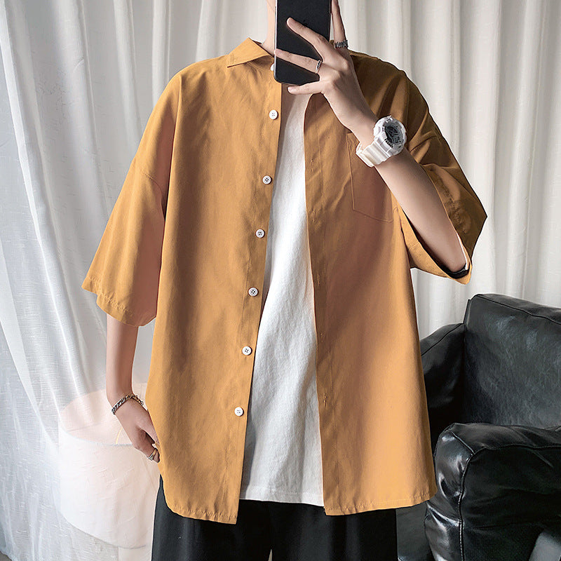 Men Shirts Loose Casual Jacket