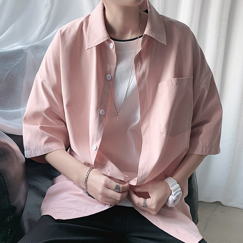 Men Shirts Loose Casual Jacket