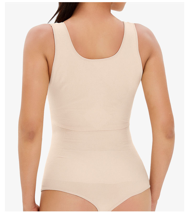 Seamless Body Shaping Belly Shaping T-Shaped Hip Shaping Thickened Rib Waist Trimming and Body Shaping Jumpsuit