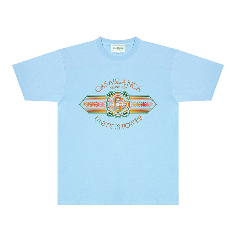 Casablanca T Shirts Fashion Print Street