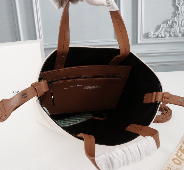 Off White Bag Casual Outdoor Convenient Tote Bag