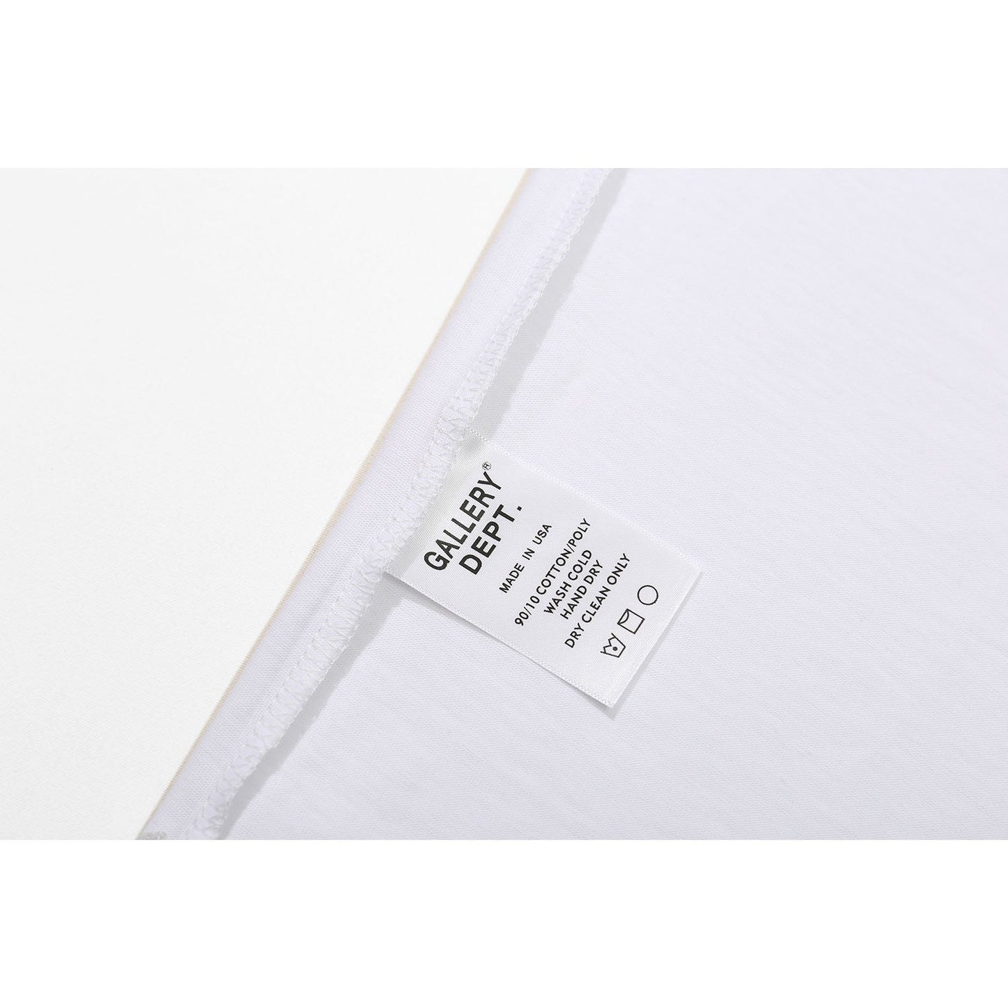 Gallery Dept T-Shirt Bronzing Letter Slogan Printed Short Sleeve T-Shirt
