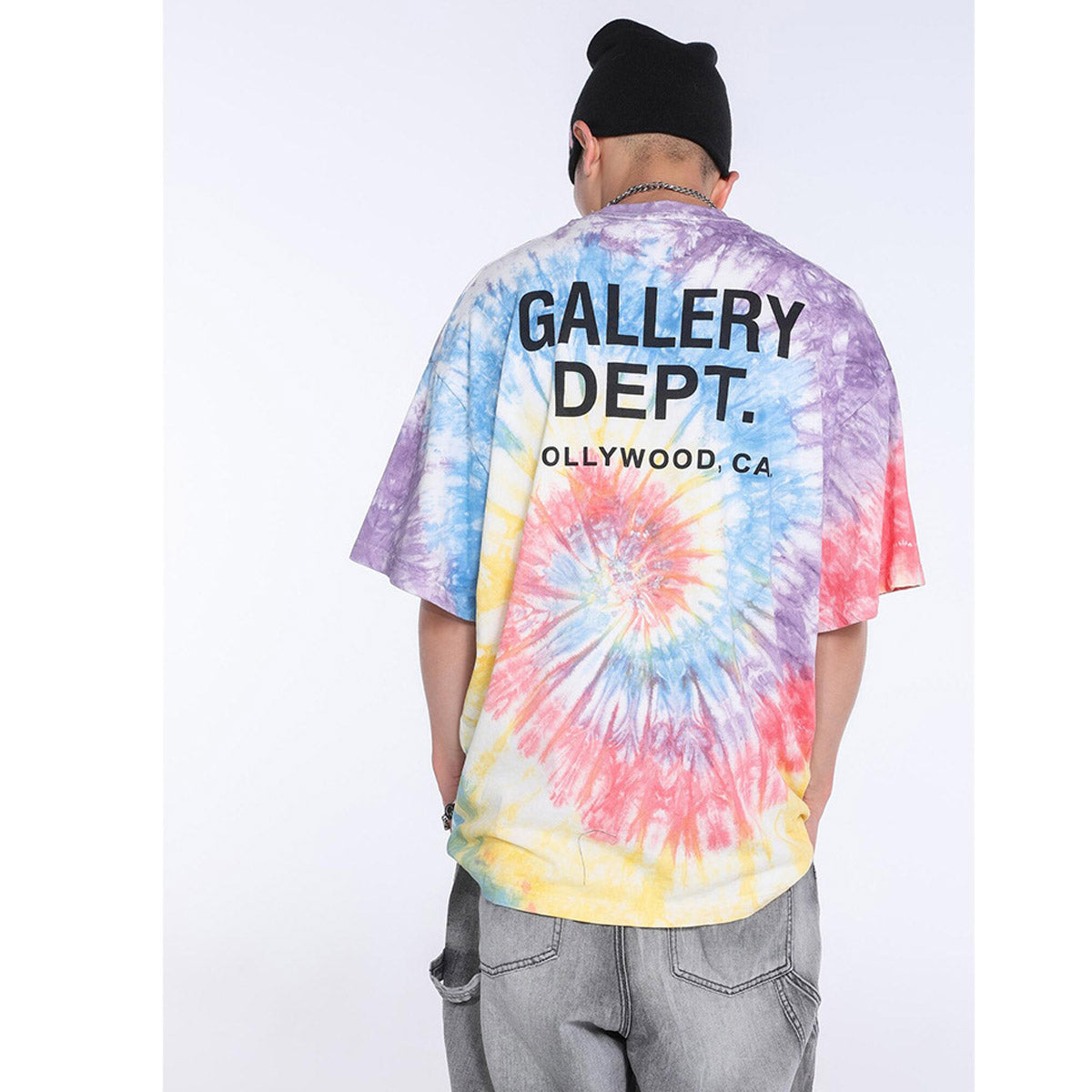 Unisex T-Shirts GALLERY DEPT Tie-dye Fashion Loose Tee