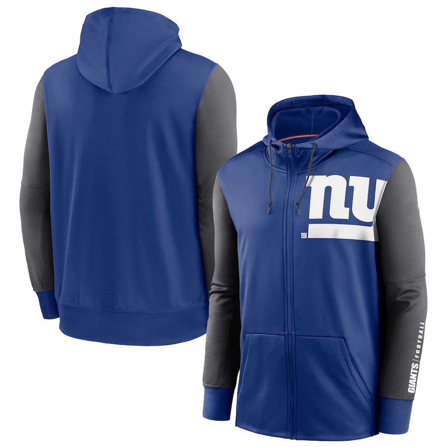 NFL Hoodie Cardigan Zip Sweater Men's NFL Football Suit Hoodie