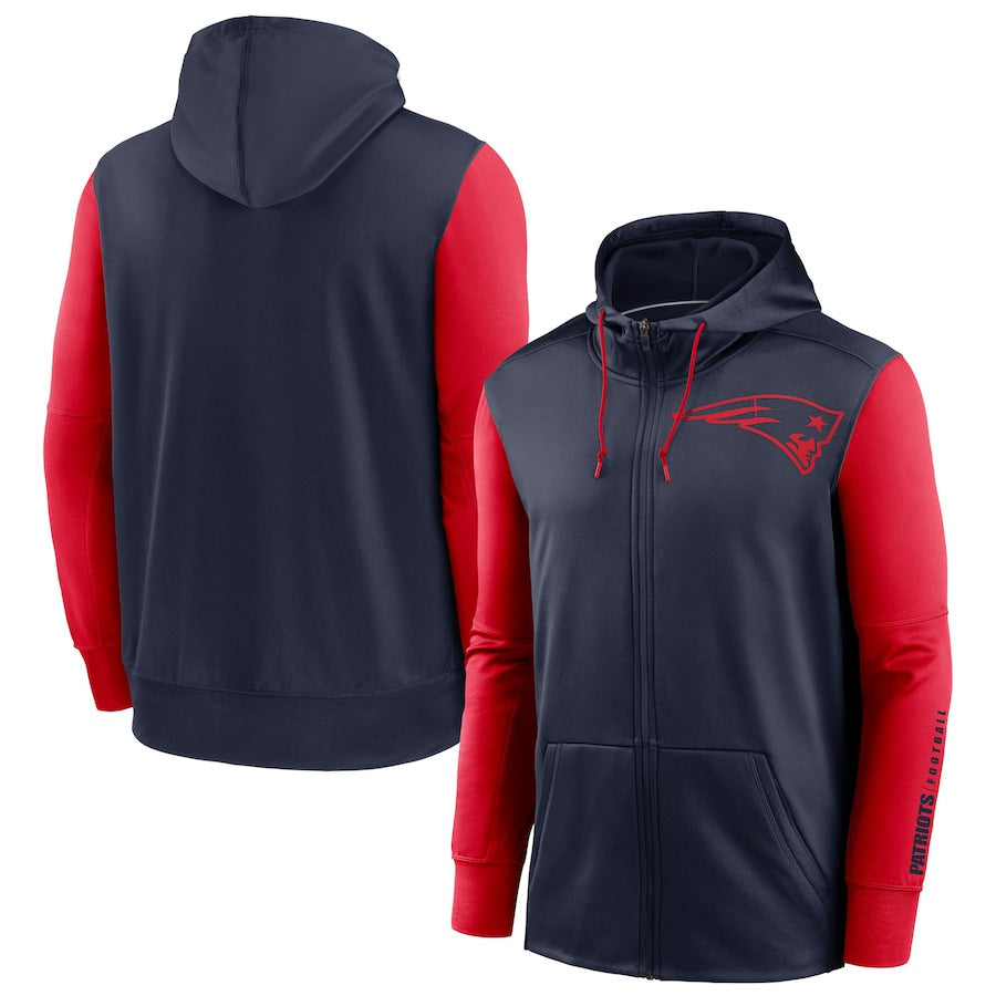 NFL Hoodie Cardigan Zip Sweater Men's NFL Football Suit Hoodie