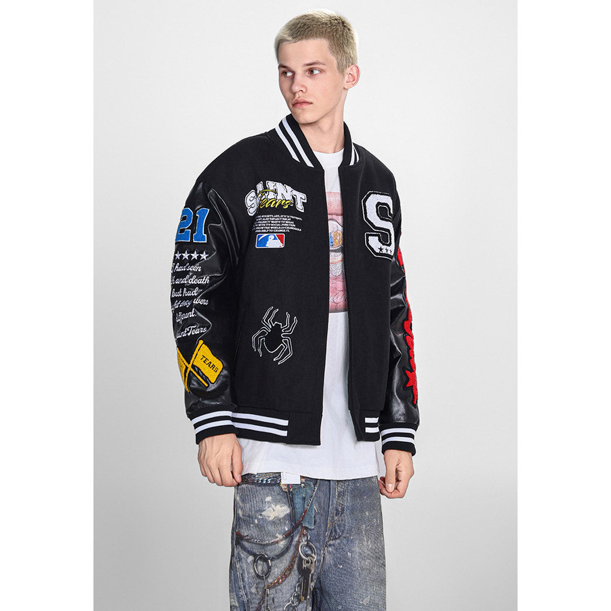 Unisex Baseball Jersey Saint Michael Baseball Jacket