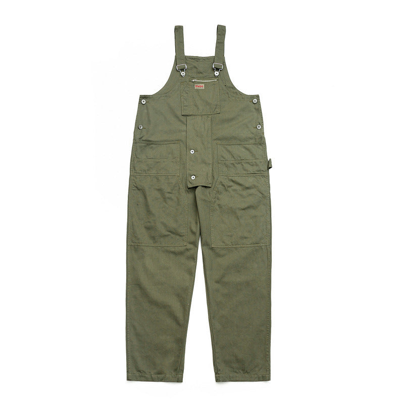 Cargo Pants Casual Jumpsuit Solid Color