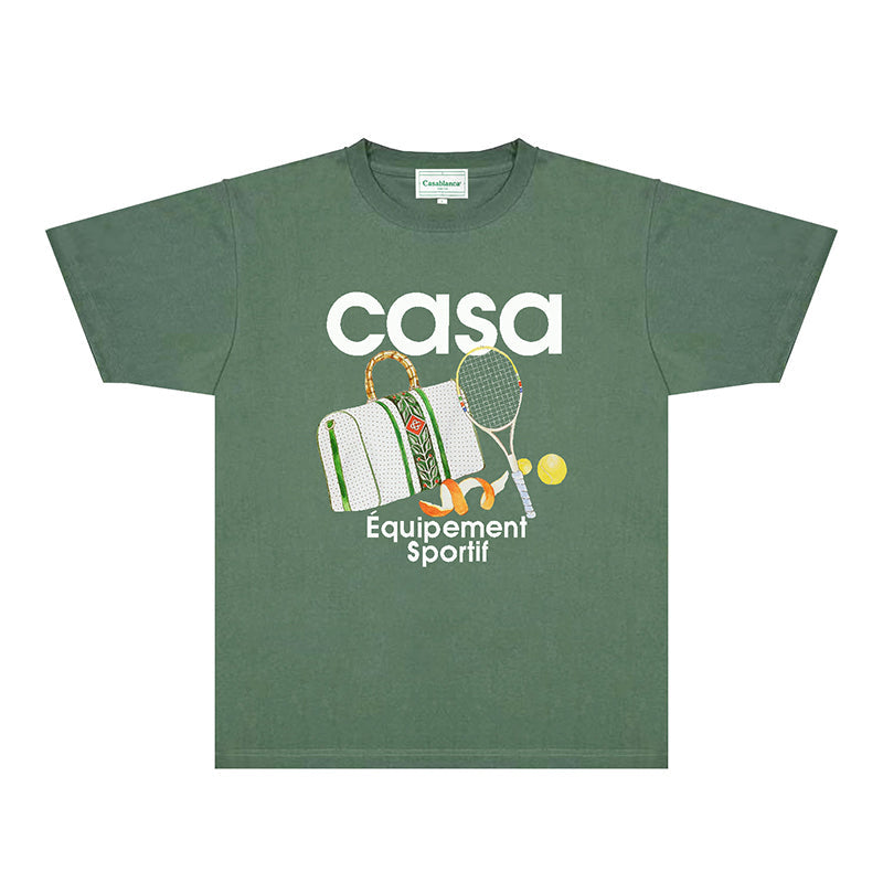 Casablanca T Shirts Fashion Print Street