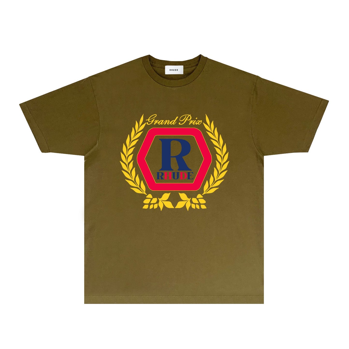 Rhude T Shirts Printed Trendy Pure Cotton