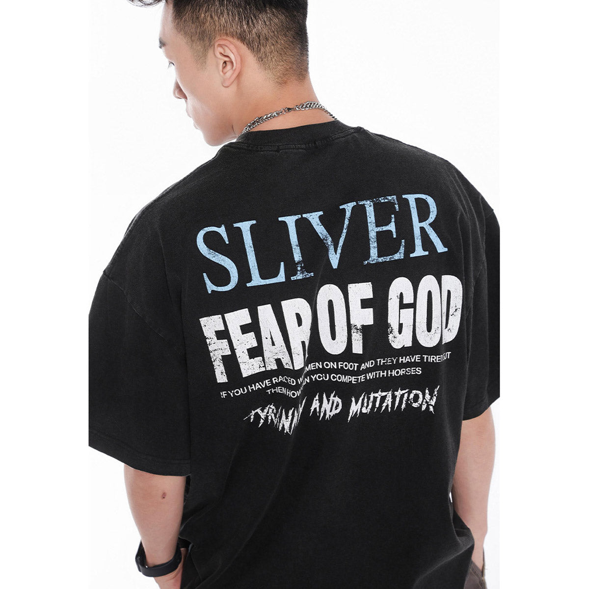 Unisex T-Shirts FOG Cosmic Starry Sky Old Vintage Loose T-Shirt