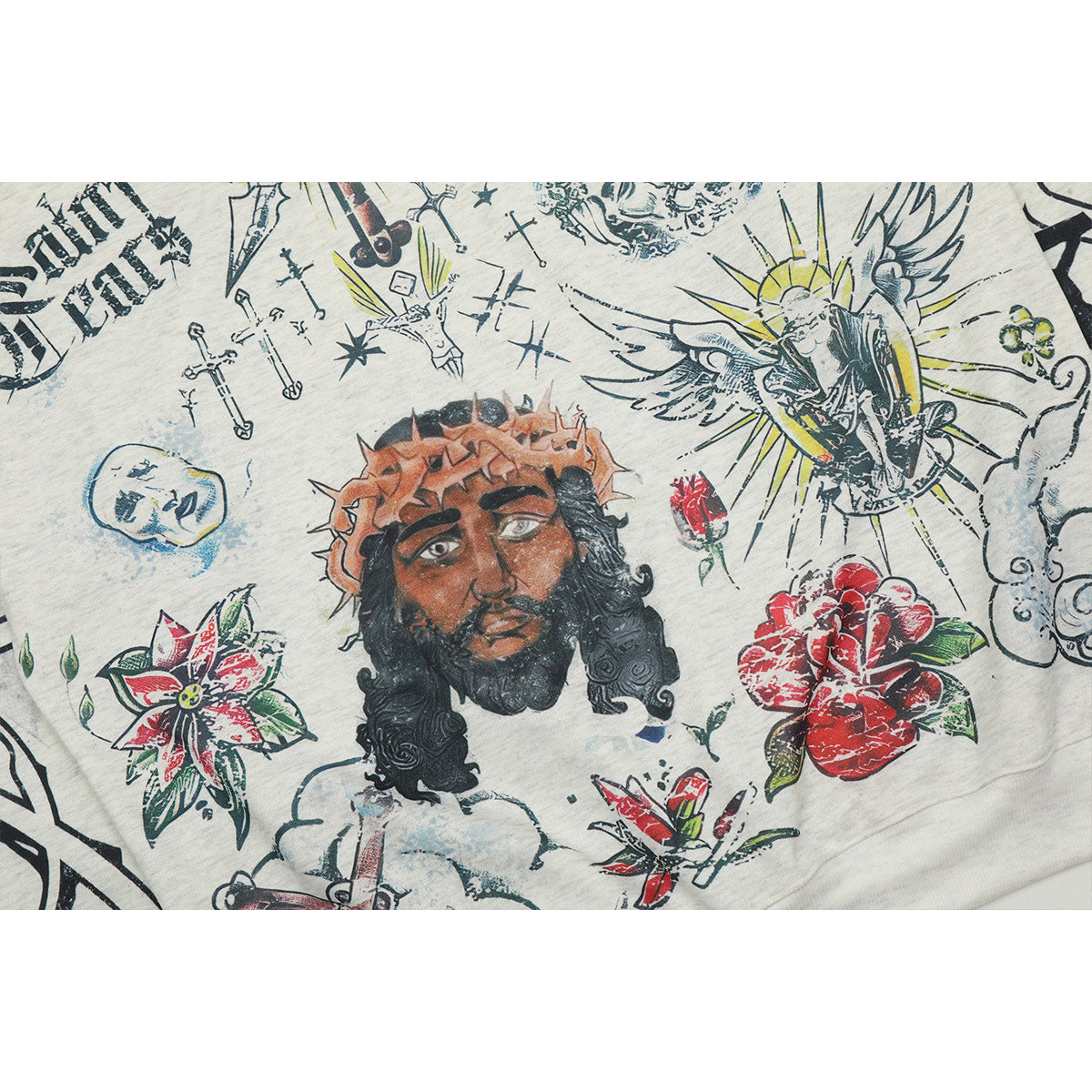 Unisex Hoodies Saint Michael Anime Jesus Loose Sweater
