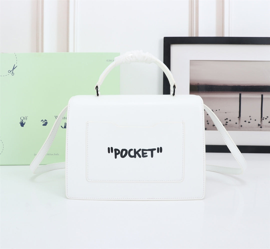 Off White Bag Casual Outdoor Convenient Tote Bag