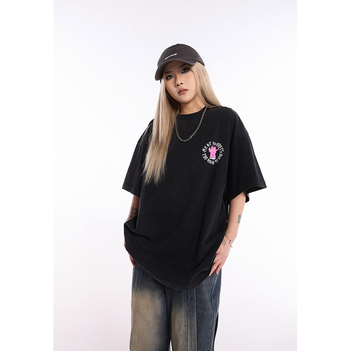Unisex T-Shirts GALLERY DEPT Monster Print Loose T-Shirt