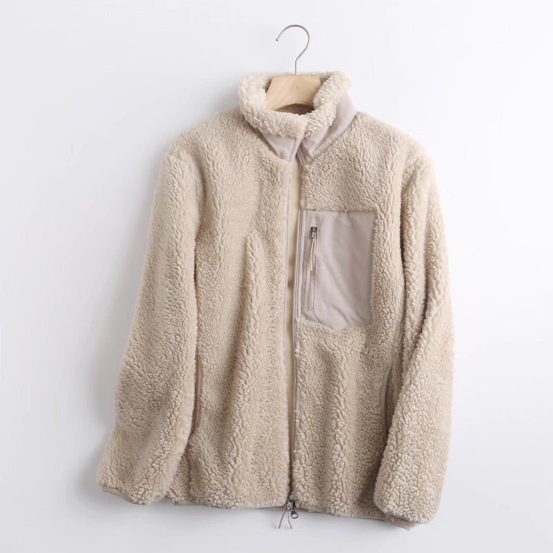 Women Cotton Coat Windproof Polar Fleece Thermal Coat