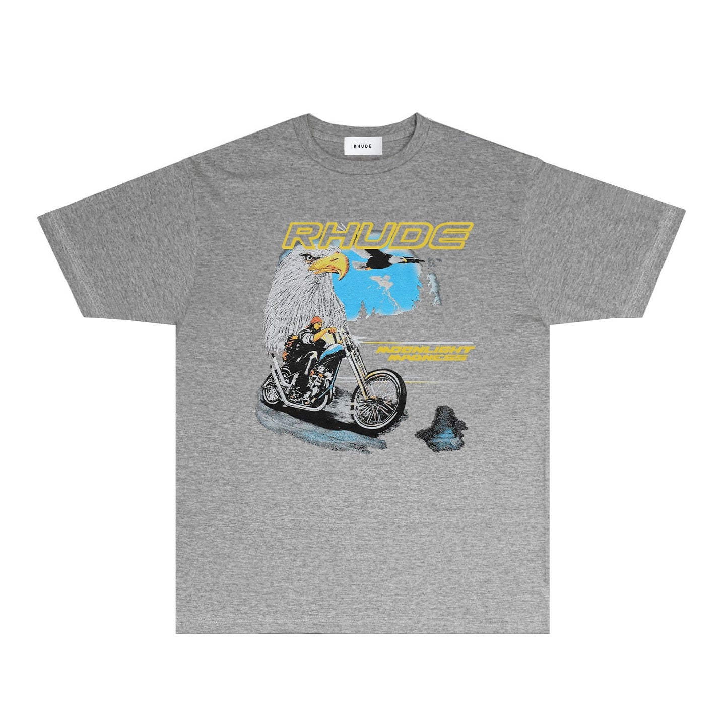 Rhude T Shirts Printed Trendy Pure Cotton