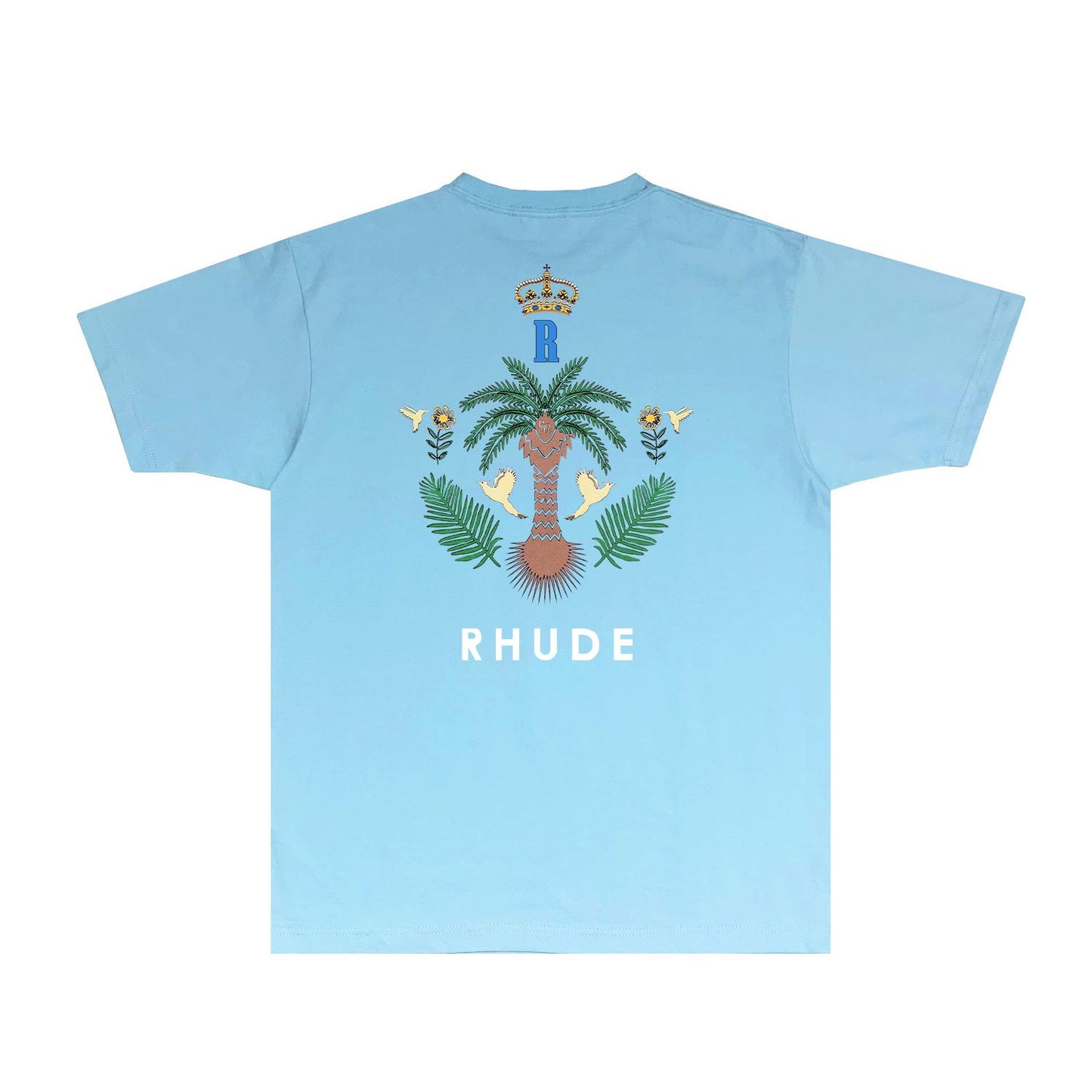 Rhude T Shirts Printed Trendy Pure Cotton