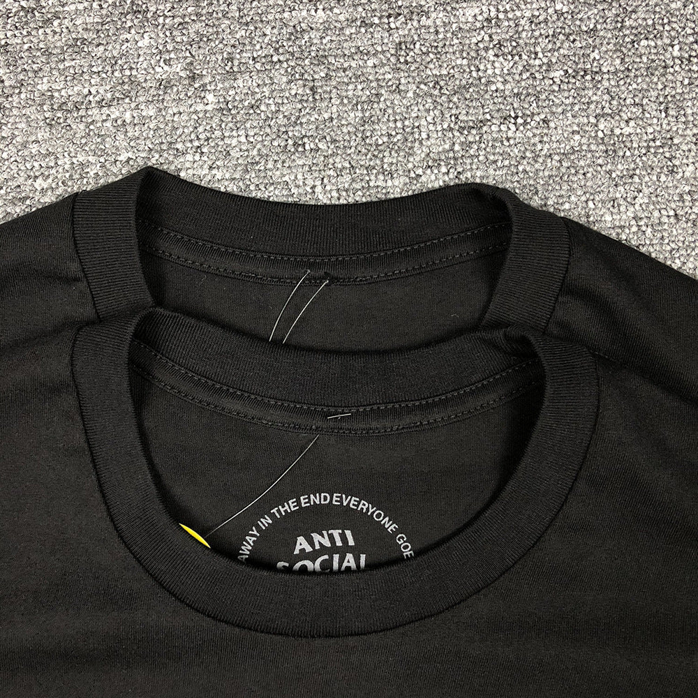 Anti Social Club T Shirt Printed Short Sleeve Couple T-shirt
