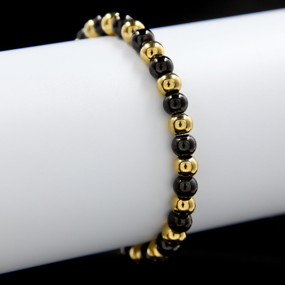 Bracelet Hip Hop Trend Color Retaining Beaded Bracelet 6mm St. Valentine's