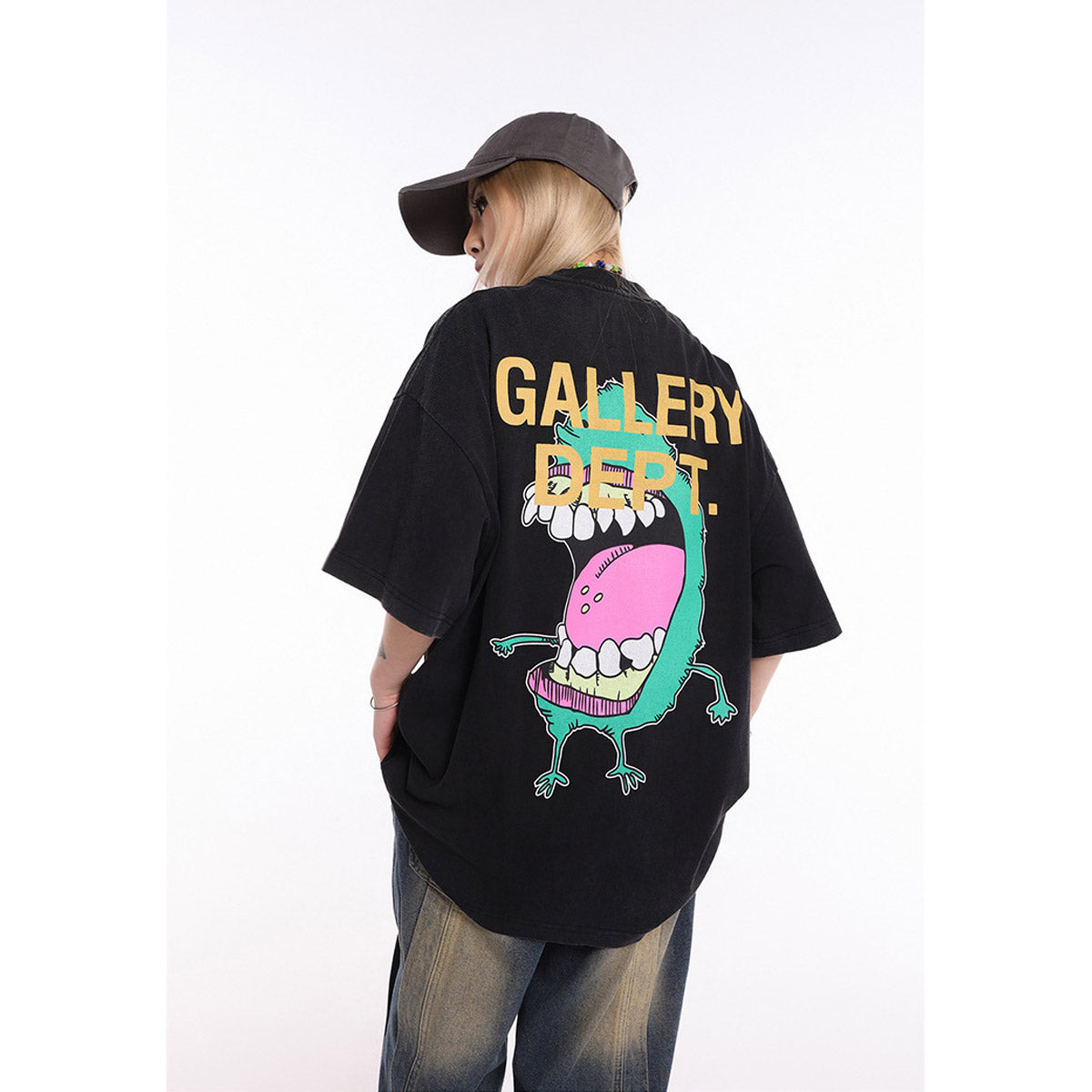 Unisex T-Shirts GALLERY DEPT Monster Print Loose T-Shirt