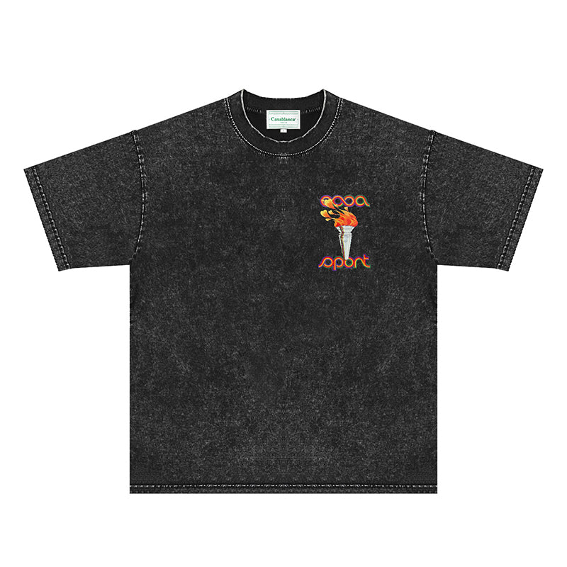 Casablanca Distressed T-Shirt