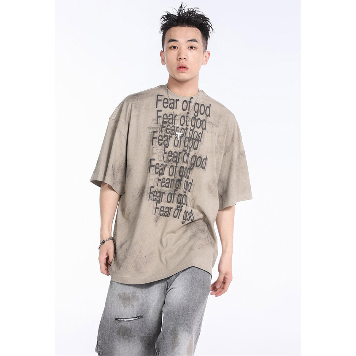 Unisex T-Shirts FOG Dirty Casual Loose T-Shirts