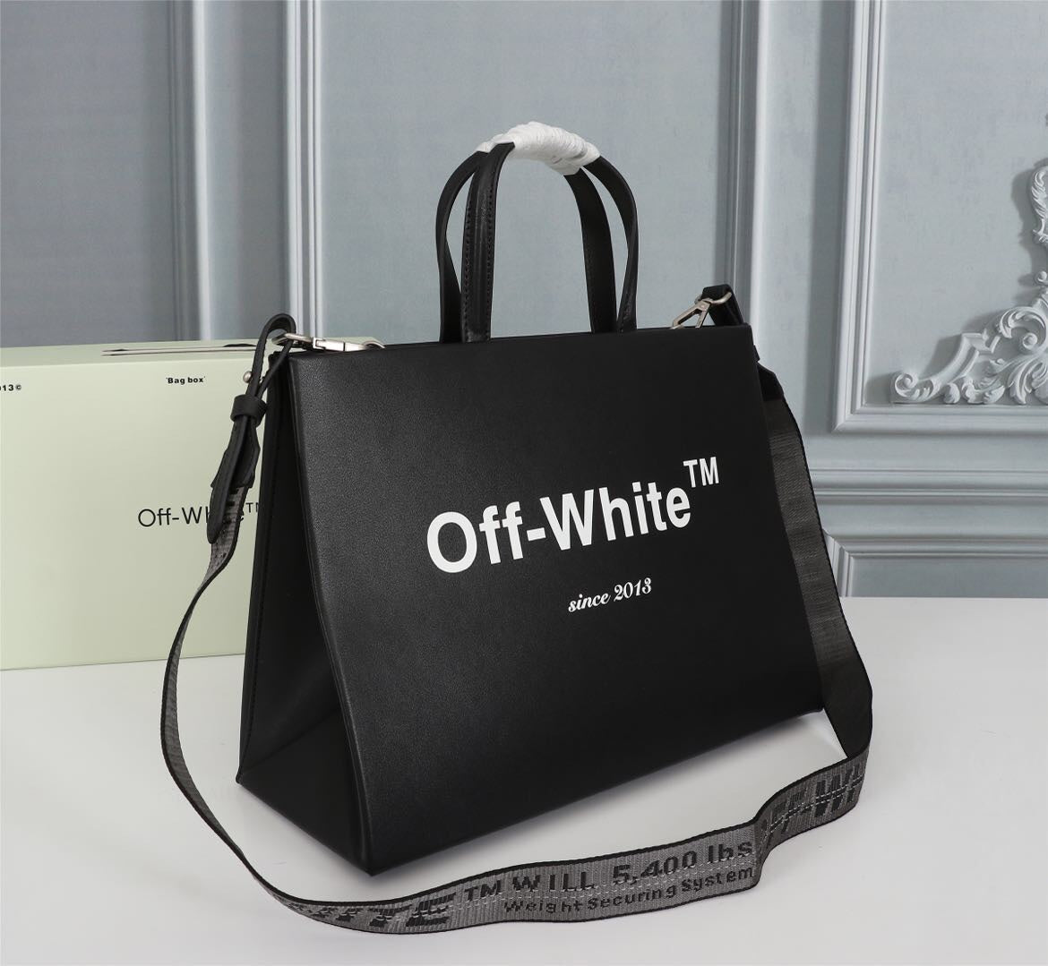 Off White Bag Casual Outdoor Convenient Tote Bag