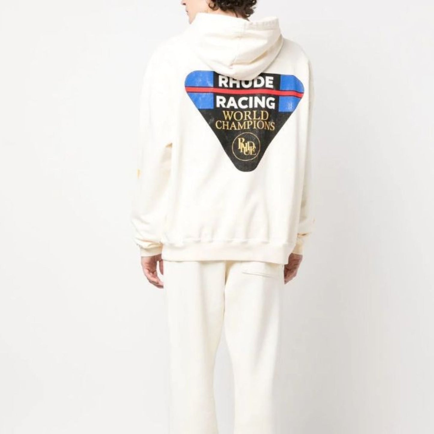 Rhude Hoodie Triangle Label Letter Print Hooded Sweater Hoodie Jacket