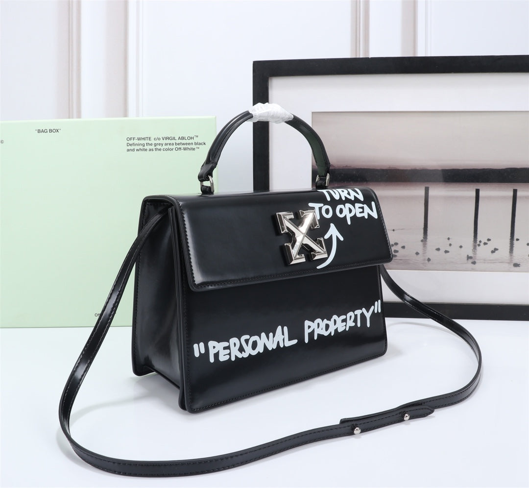 Off White Bag Casual Outdoor Convenient Tote Bag