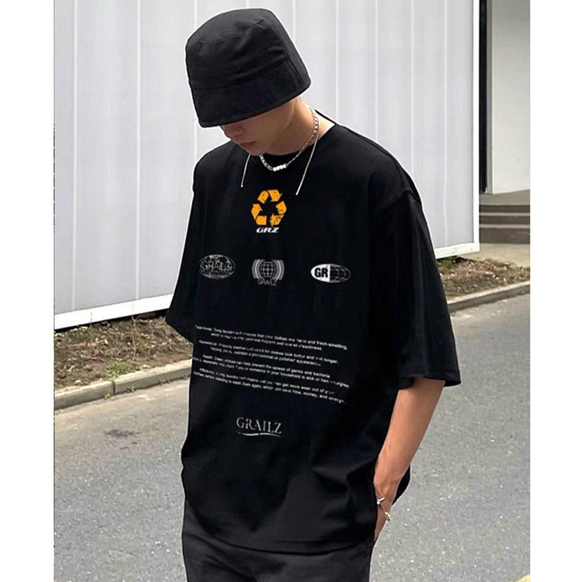 Unisex T-Shirts GRAILZ PROJECT G/R Loose Casual T-Shirt
